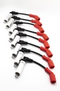 CABLES PARA BUJÍAS CHEVROLET GRAND BLAZER Z71 (01-04) / CHEYENNE (05-08) / SILVERADO (01-15) / TRAIL BLAZER S/E & EXT (04-08) / AVALANCHE 5.3-5.7 (05-08) / IMPALA (00-08) / TAHOE (07-08) 8 CIL MOT/ 5.3 VERSION CORTA CON DISIPADOR DE ALUMINIO