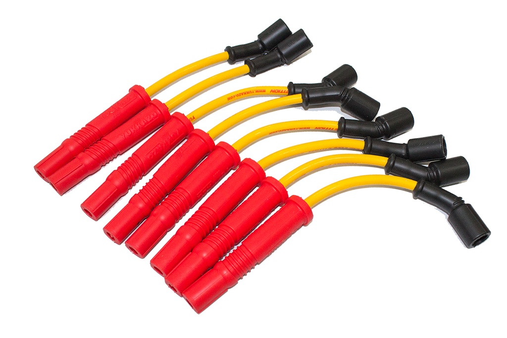 CABLES PARA BUJÍAS RACING SILICONE 8.8MM CHEVROLET GRAND BLAZER Z71 (01-04) / CHEYENNE (05-08) / SILVERADO (01-15) / TRAIL BLAZER S/E & EXT (04-08) / AVALANCHE 5.3-5.7 (05-08) / IMPALA (00-08) / TAHOE (07-08) 8 CIL MOT/ 5.3 LARGE