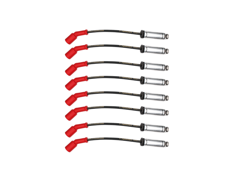 CABLES PARA BUJÍAS CHEVROLET GRAND BLAZER Z71 (01-04) / CHEYENNE (05-08) / SILVERADO (01-15) / TRAIL BLAZER 
S/E & EXT (04-08) / AVALANCHE 5.3-5.7 (05-08) / IMPALA (00-08) / TAHOE (07-08) 8 CIL MOT/ 5.3
LARGO CON DISIPADOR DE ALUMINIO