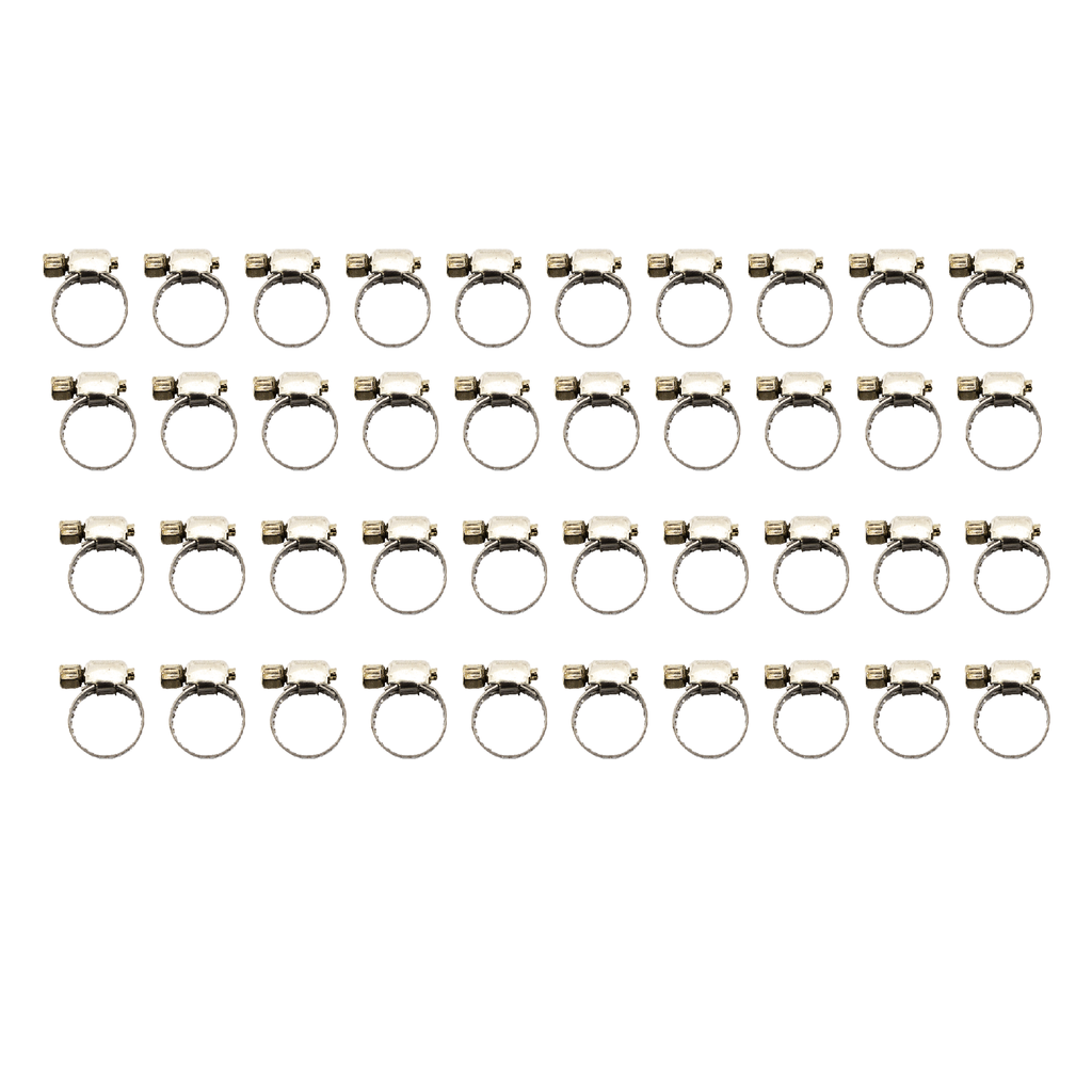 KIT ABRAZADERA ACERO INOXIDABLE BOMBA GASOLINA - 16MM DE TORNILLO SIN FIN