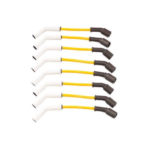 [11ERC031005N] CABLES PARA BUJÍAS RACING CERAMICA 8.6MM CHEVROLET GRAND BLAZER Z71 (01-04) / CHEYENNE (05-08) / SILVERADO (01-04) / TRAIL BLAZER S/E & EXT (04-08) / AVALANCHE 5.3-5.7 (05-08) / IMPALA (00-08) / TAHOE (07-08) 8 CIL MOT/ 5.3 SHORT
