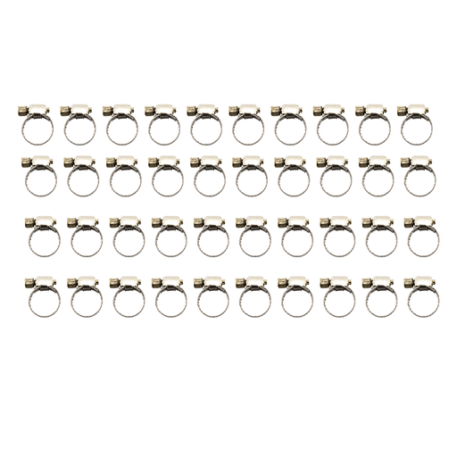 [17BY214015S] KIT ABRAZADERA ACERO INOXIDABLE BOMBA GASOLINA - 16MM DE TORNILLO SIN FIN