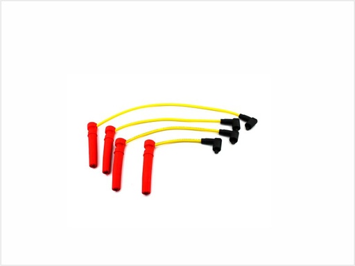 [11YY031006V] CABLES PARA BUJÍAS TRILOGÍA AMARILLO CHEVROLET AVEO LS TWIN-TEC 1.6